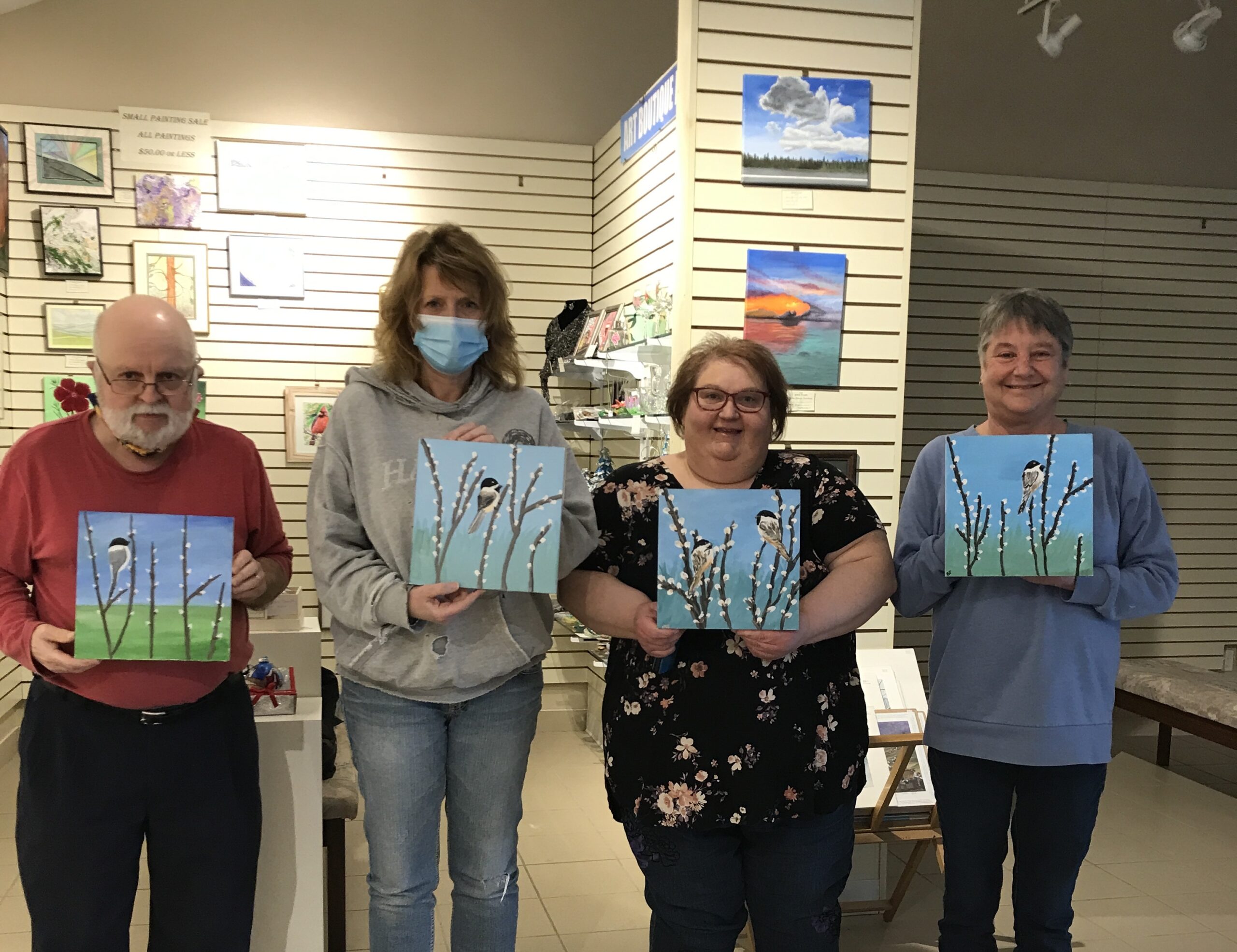 Chickadee and Pussywillows